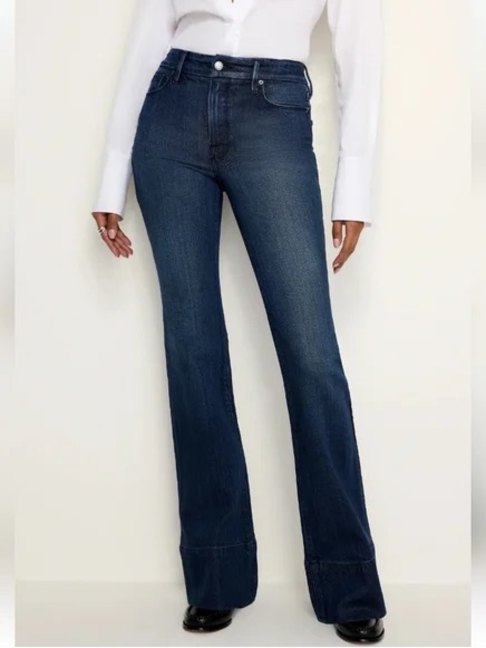 Good American Soft-Tech Classic Slim Bootcut Jeans 4